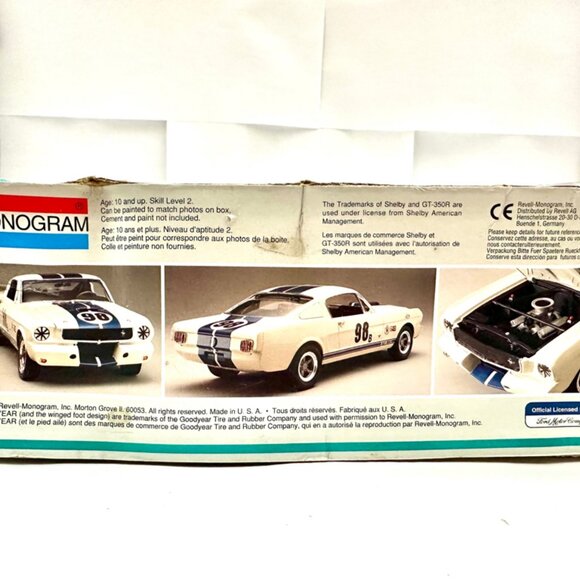 onogram 1965 Ford Mustang Shelby Gt-350r Race Car Model 1 24 Open box - Picture 3 of 4